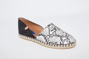 VERBENAS ESPADRILLES CARMEN - BLACK SNAKE PRINT