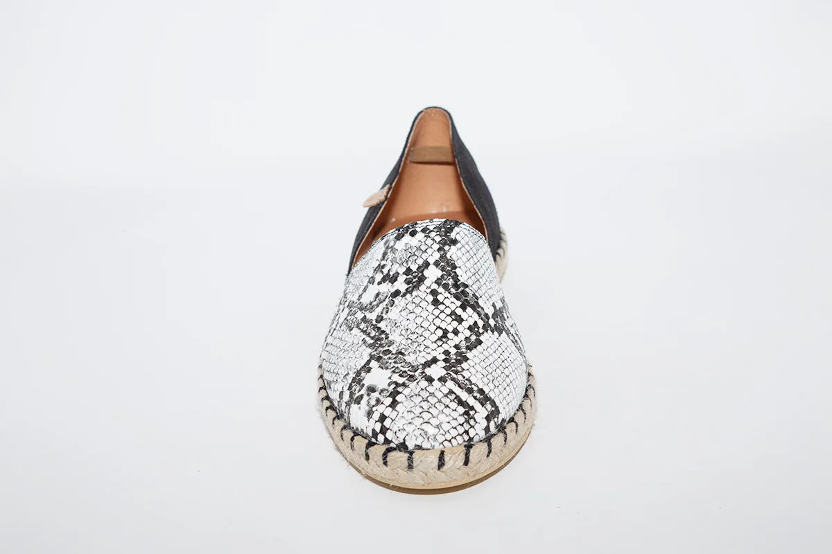 VERBENAS ESPADRILLES CARMEN - BLACK SNAKE PRINT