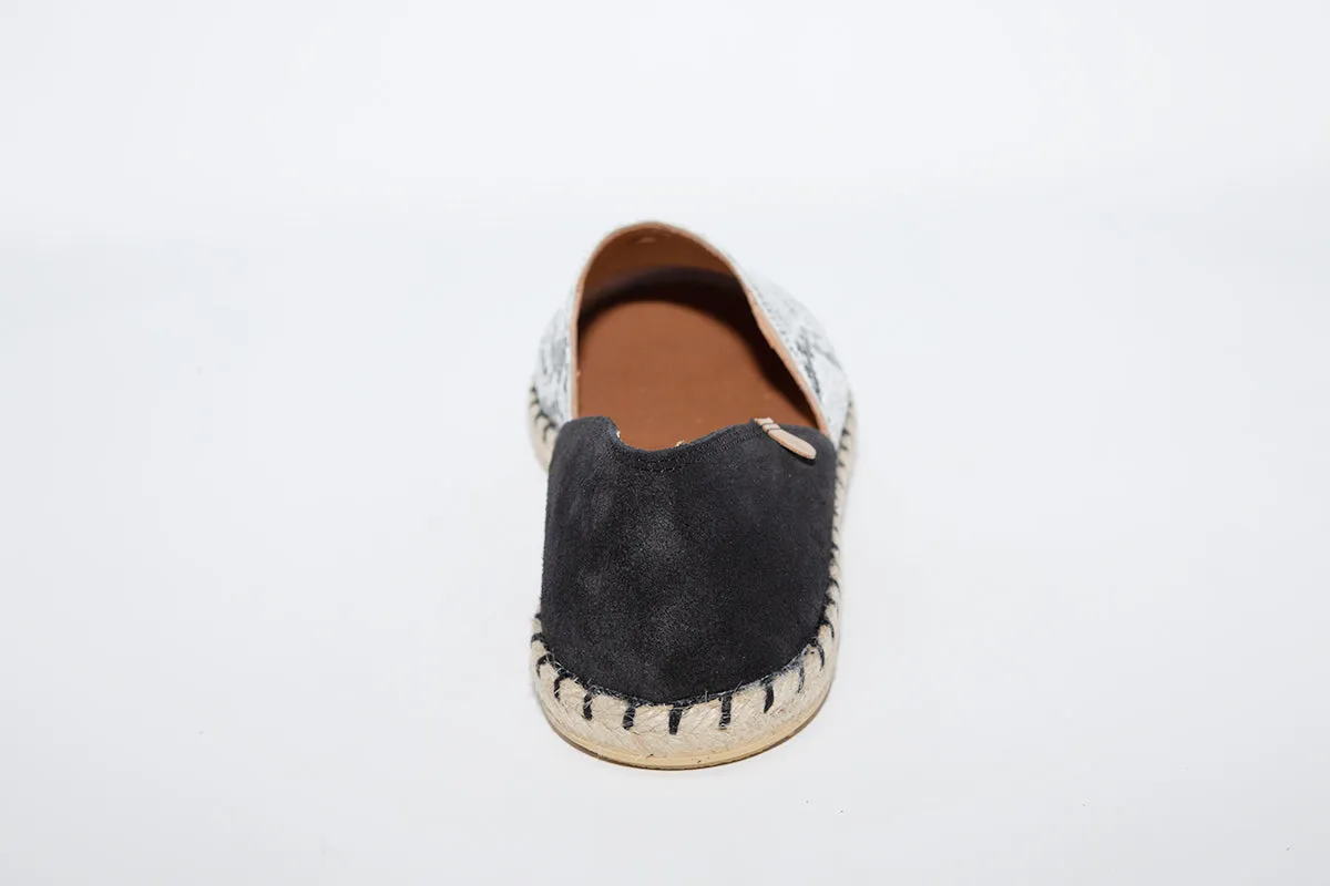VERBENAS ESPADRILLES CARMEN - BLACK SNAKE PRINT