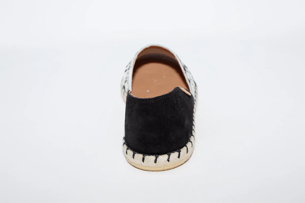 VERBENAS ESPADRILLES CARMEN - WHITE/BLACK