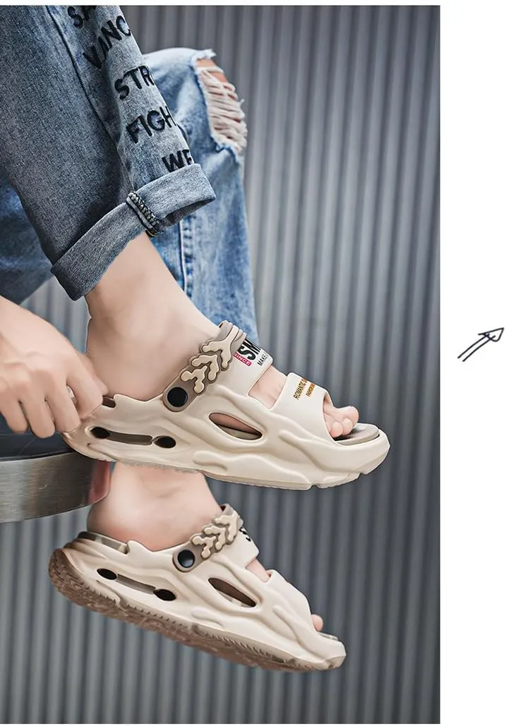 Versatile Quick-Dry Sport Sandals & Slides for Men，Breathable, Non-Slip, Casual Perfect for Spring/Summer Daily Wear, Leisure, Beach, Pool, Water Sports, and Outdoor Activities