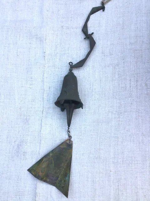 vintage Arcosanti bronze bell