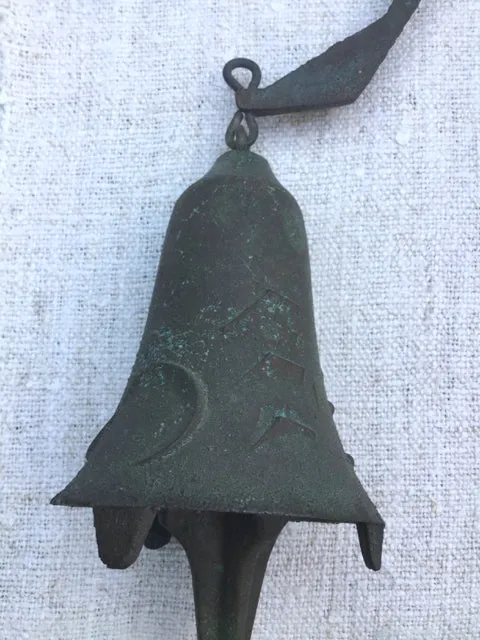 vintage Arcosanti bronze bell
