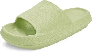 VONMAY Cloud Slides for Men and Women Quick Drying Pillow Slippers Non-Slip Shower Sandals with Cushioned Thick Sole for Comfort & Support