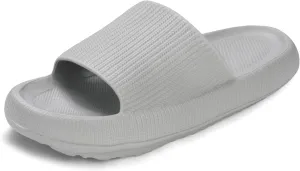 VONMAY Cloud Slides for Men and Women Quick Drying Pillow Slippers Non-Slip Shower Sandals with Cushioned Thick Sole for Comfort & Support