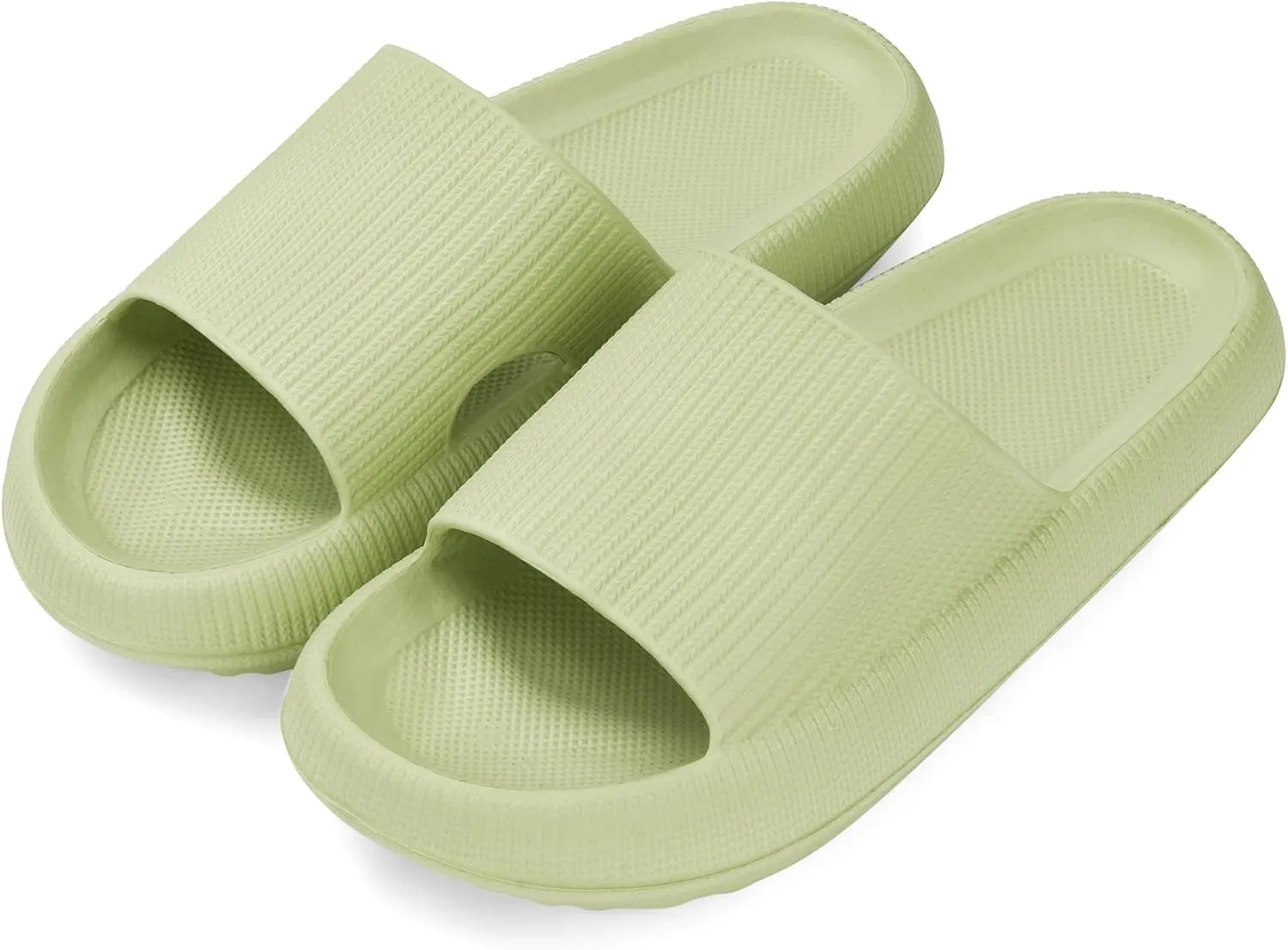 VONMAY Cloud Slides for Men and Women Quick Drying Pillow Slippers Non-Slip Shower Sandals with Cushioned Thick Sole for Comfort & Support