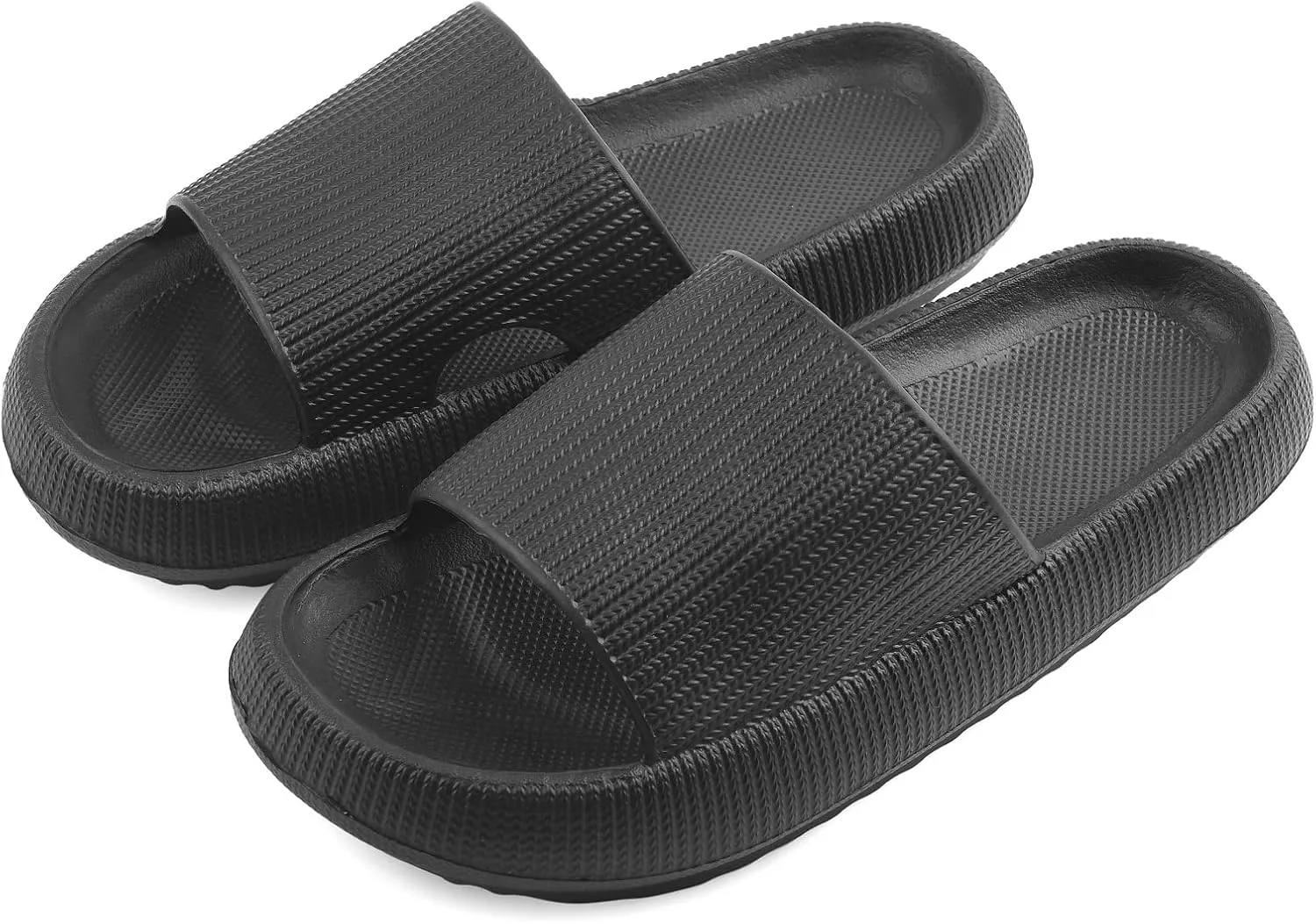 VONMAY Cloud Slides for Men and Women Quick Drying Pillow Slippers Non-Slip Shower Sandals with Cushioned Thick Sole for Comfort & Support