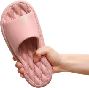 WALLDOR Premium Reflexology Sandals,Acupressure Massage Health Slippers,Household Indoor Slippers, Bath Non-Slip EVA Sandals,Pink,37-38