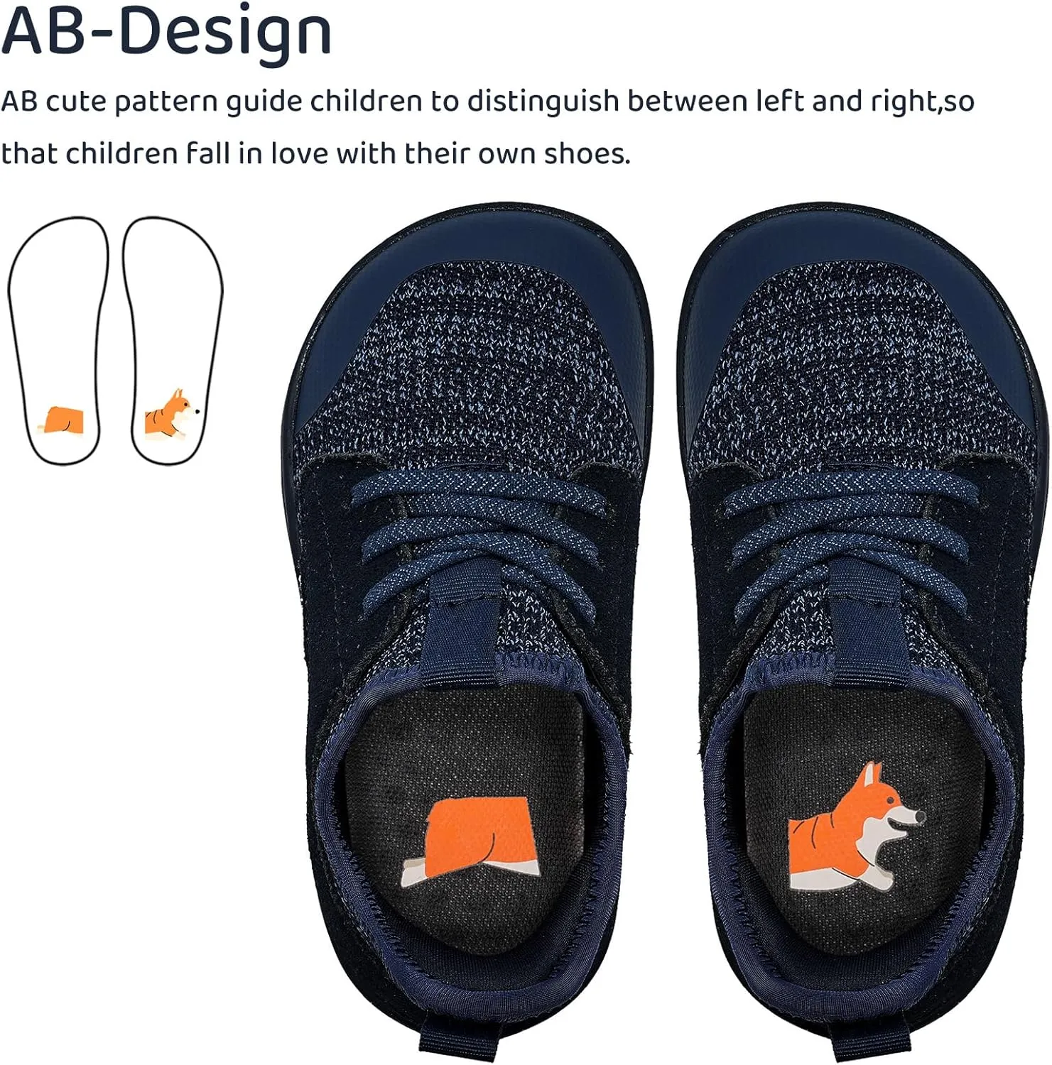 WateLves Toddler Little/Big Kid Wide Barefoot Shoes Boys Girls Minimalist Sneakers Splay Naturally Lightweight Breathable Running Tennis Shoes