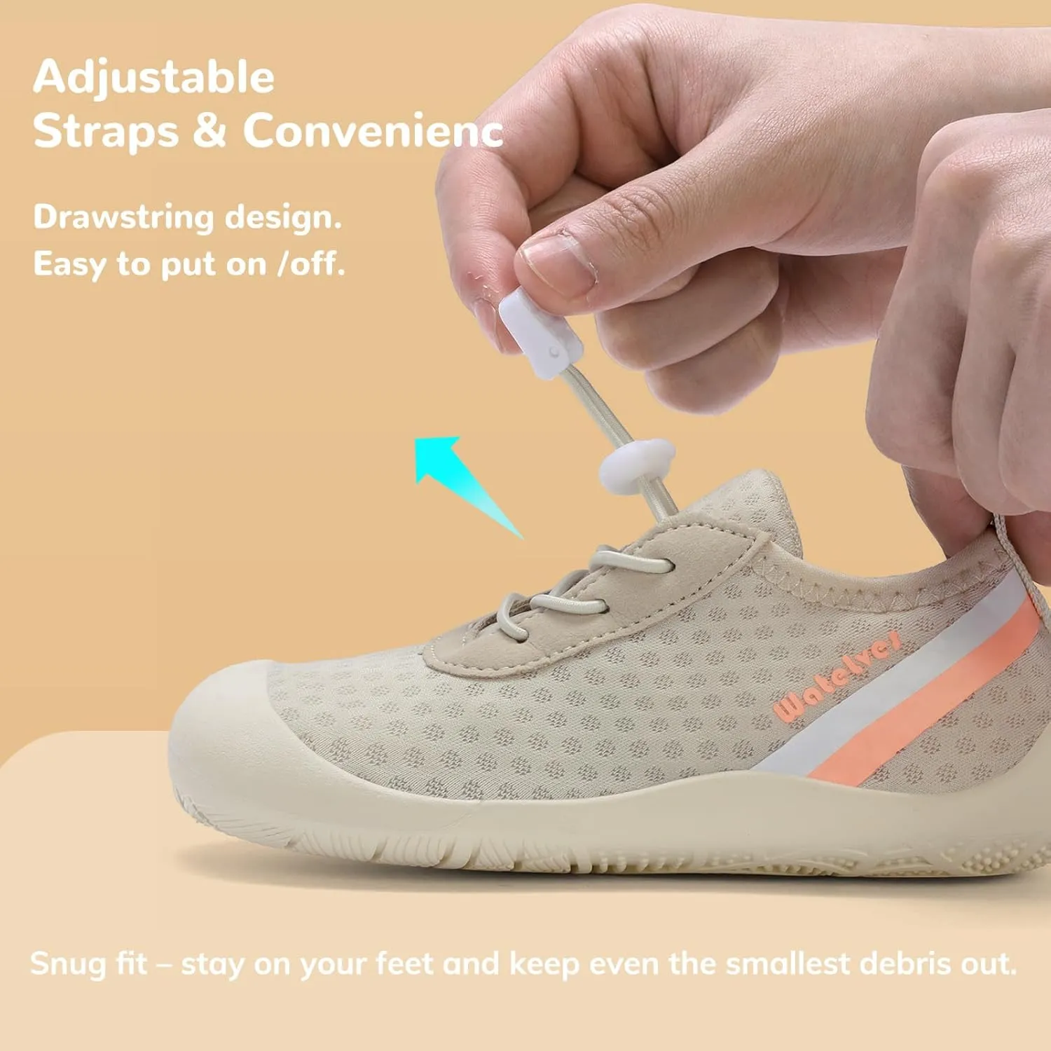 WateLves Wide Toddler Water Shoes Kids Barefoot Athletic Sneakers Girls Boys Quick Dry Aqua Socks for Beach Hiking Swim Kayak Sport Accessories, Camping Essentials