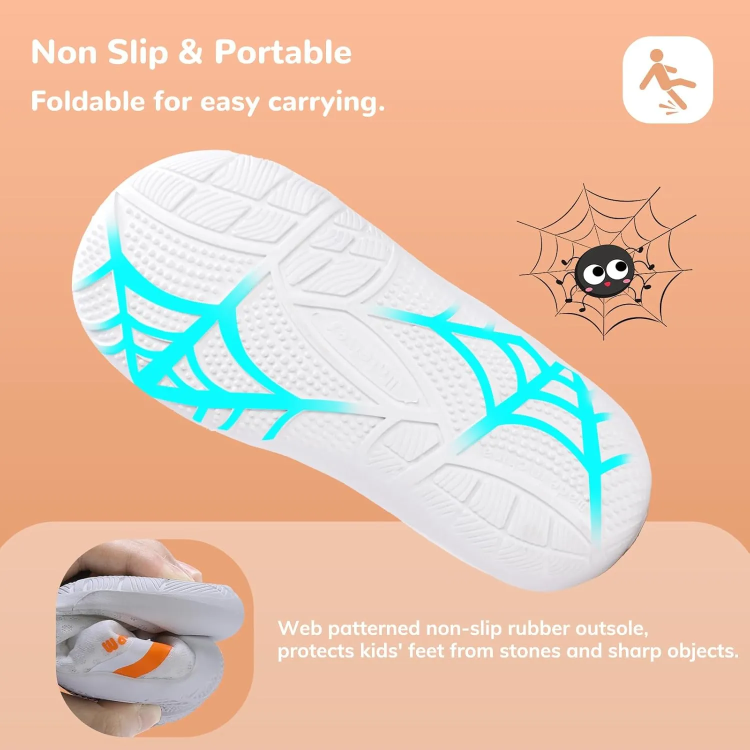WateLves Wide Toddler Water Shoes Kids Barefoot Athletic Sneakers Girls Boys Quick Dry Aqua Socks for Beach Hiking Swim Kayak Sport Accessories, Camping Essentials