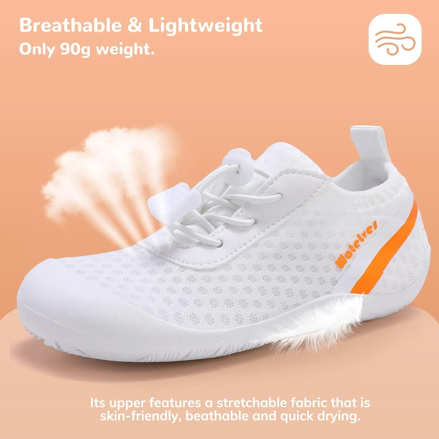 WateLves Wide Toddler Water Shoes Kids Barefoot Athletic Sneakers Girls Boys Quick Dry Aqua Socks for Beach Hiking Swim Kayak Sport Accessories, Camping Essentials