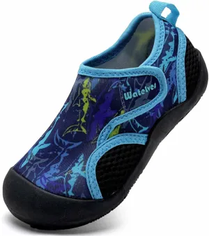 WateLves Wide Toddler Water Shoes Kids Quick Dry Barefoot Shoes Girls Boys Aqua Athletic Sneakers for Beach Hiking Swim Kayak Sport Accessories, Camping Essentials
