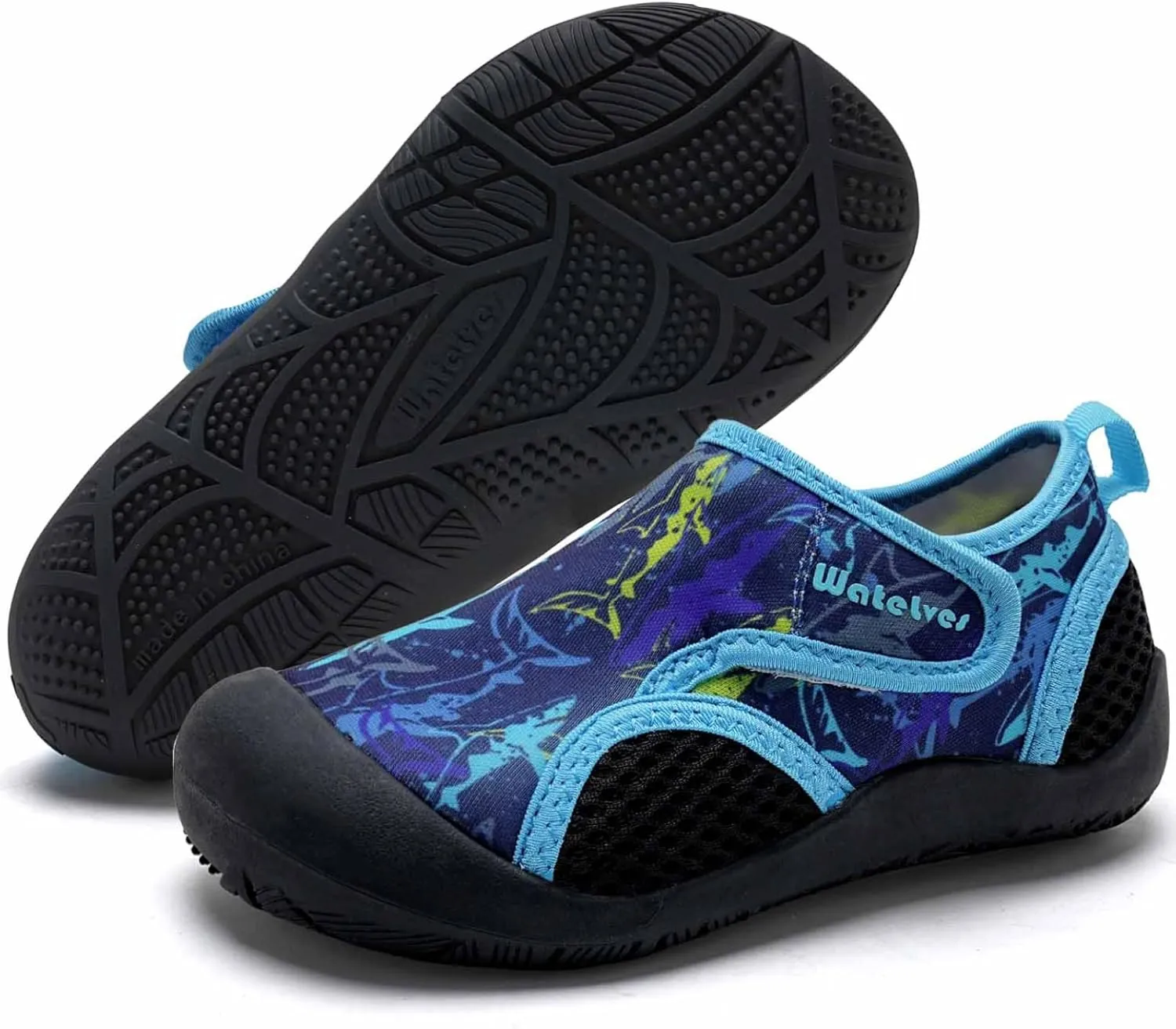 WateLves Wide Toddler Water Shoes Kids Quick Dry Barefoot Shoes Girls Boys Aqua Athletic Sneakers for Beach Hiking Swim Kayak Sport Accessories, Camping Essentials