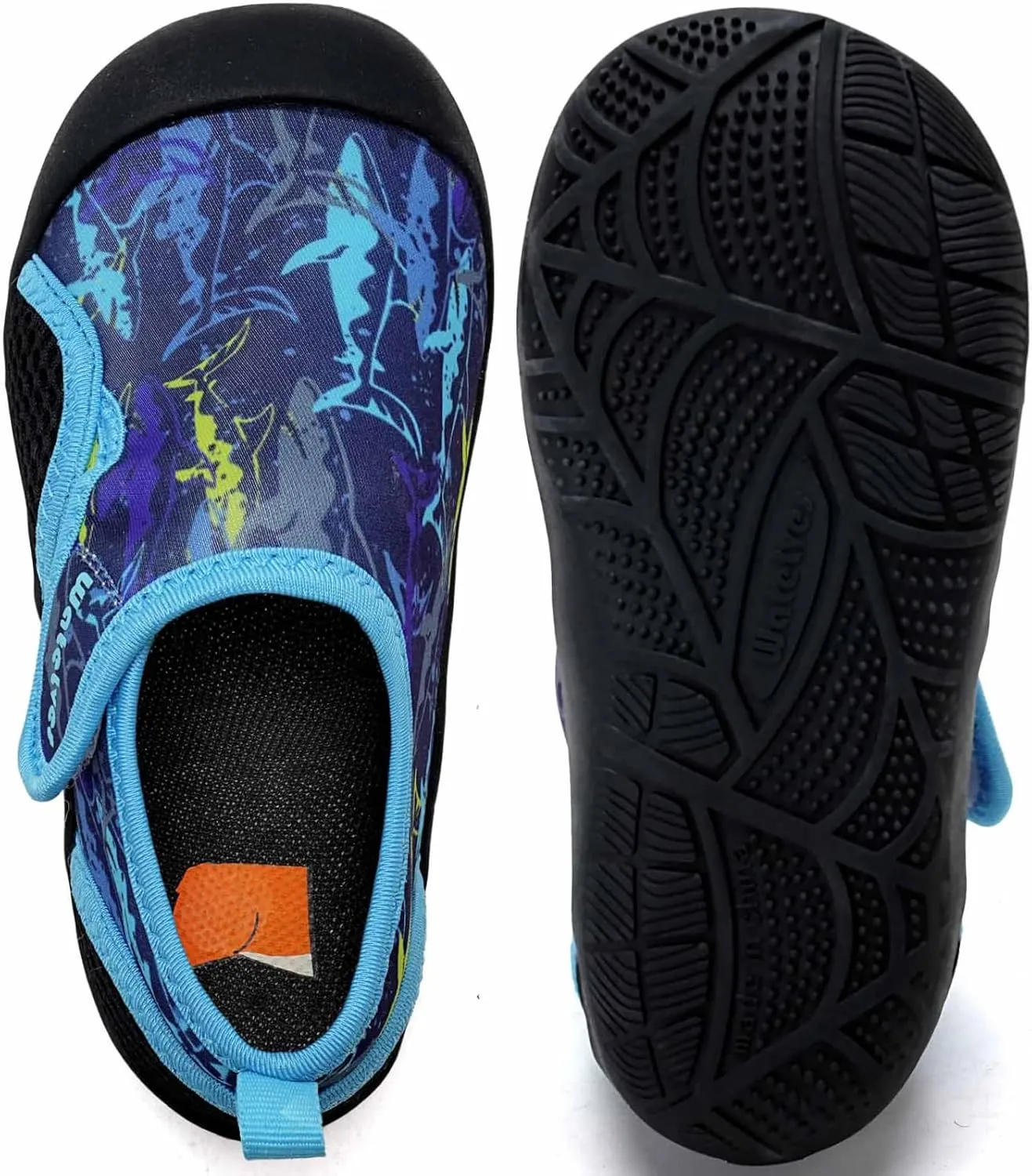 WateLves Wide Toddler Water Shoes Kids Quick Dry Barefoot Shoes Girls Boys Aqua Athletic Sneakers for Beach Hiking Swim Kayak Sport Accessories, Camping Essentials