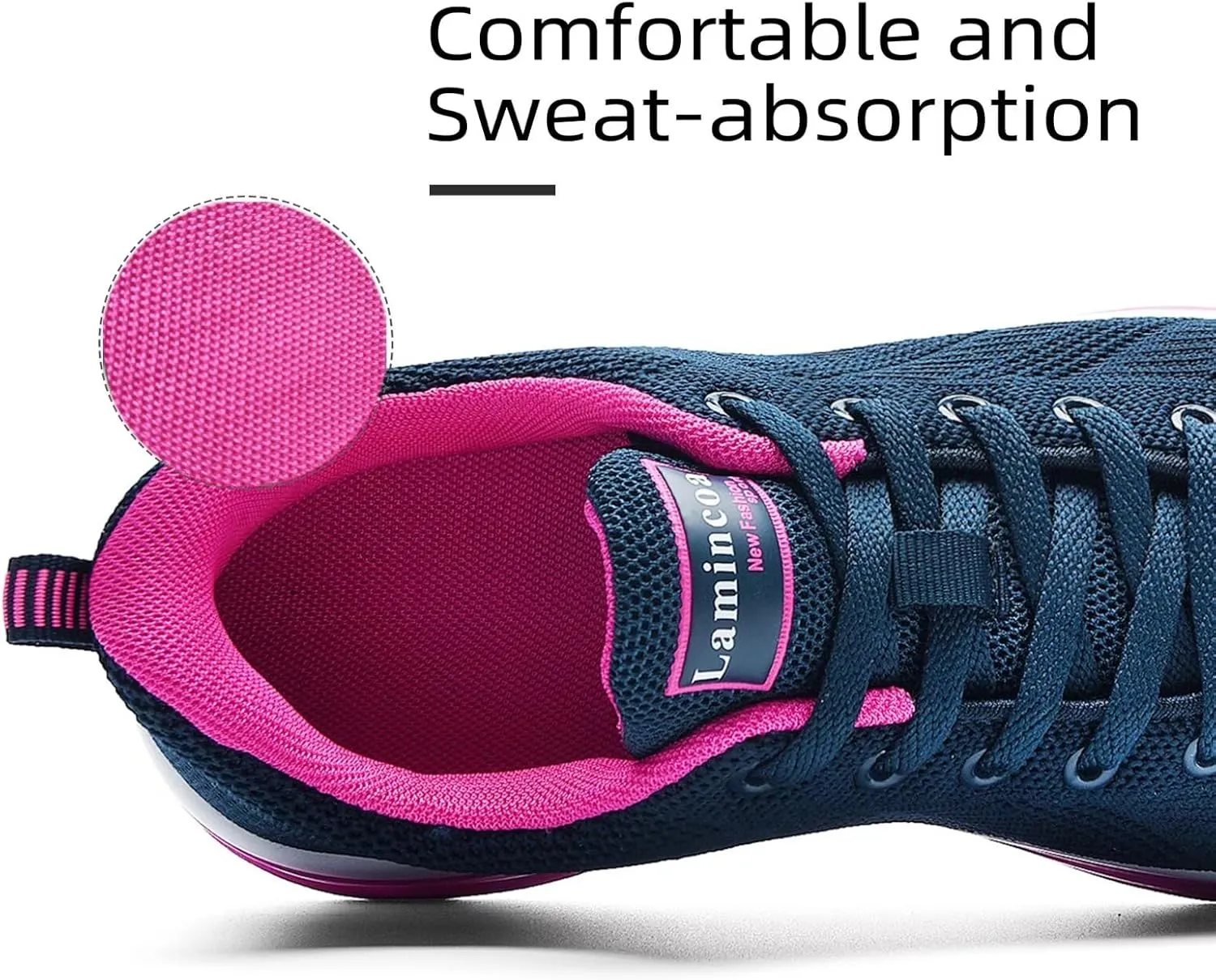 Wide Width Womens Sneakers Air Cushion Running Shoes Walking Tennis Shoes for Women