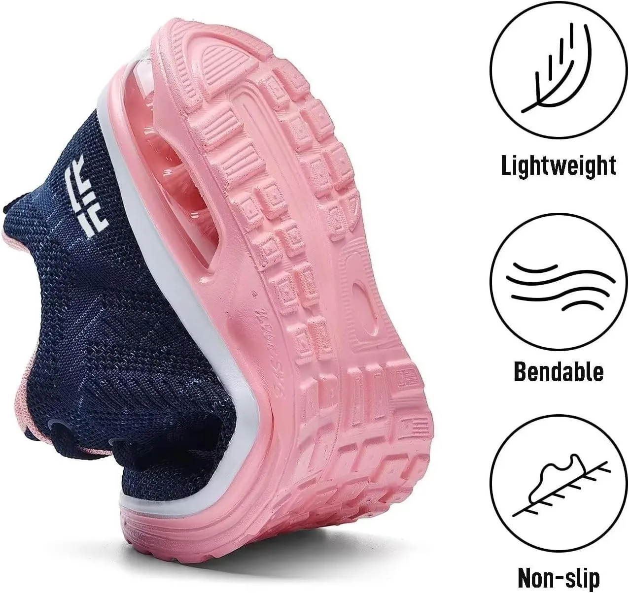 Wide Width Womens Sneakers Air Cushion Running Shoes Walking Tennis Shoes for Women
