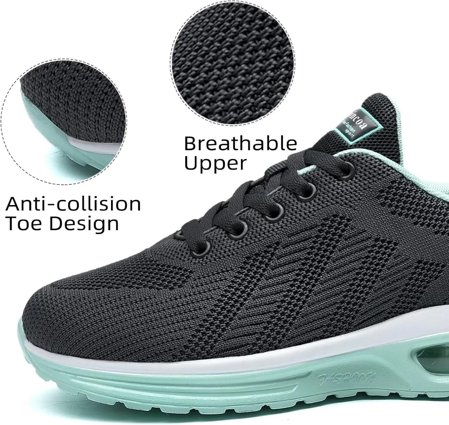 Wide Width Womens Sneakers Air Cushion Running Shoes Walking Tennis Shoes for Women