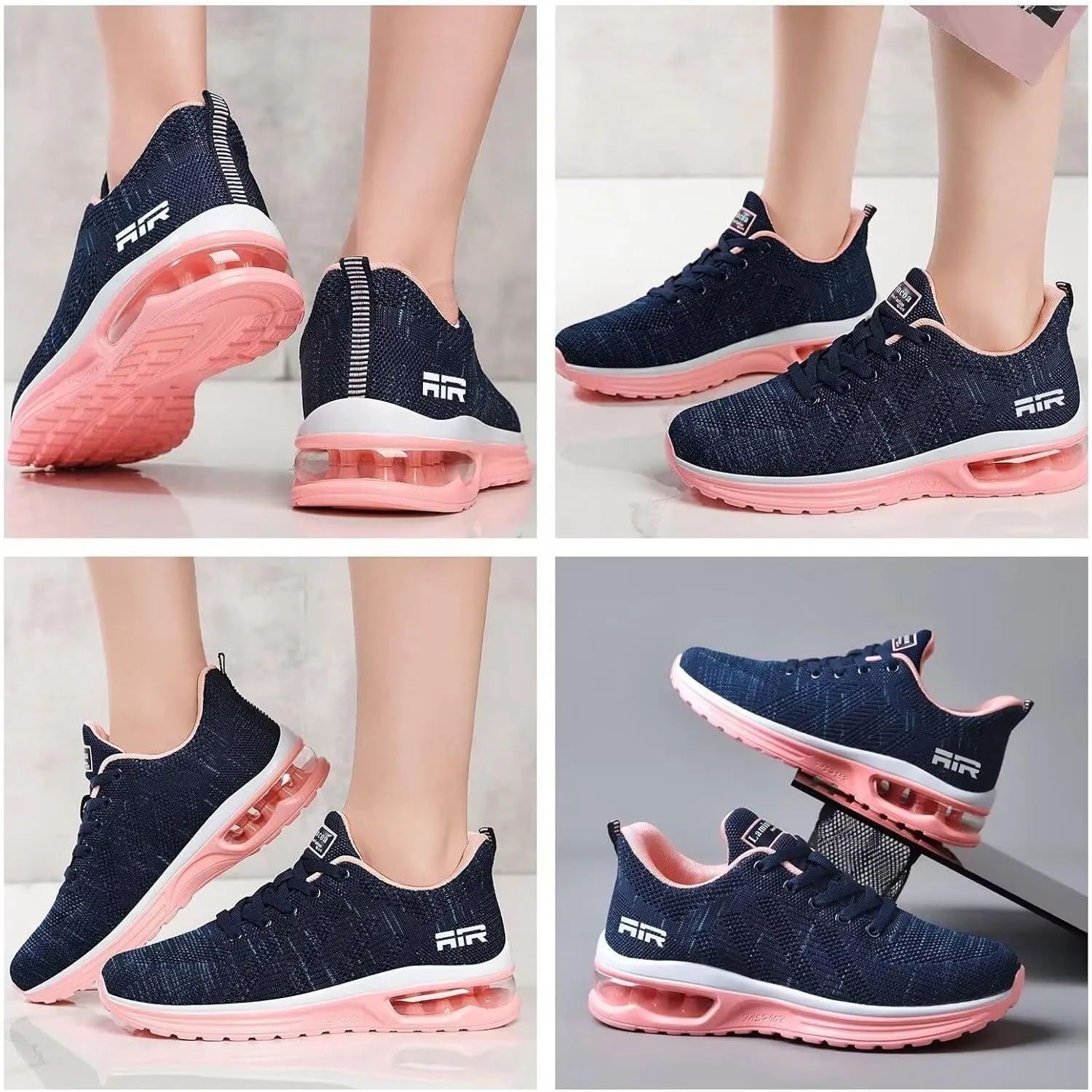 Wide Width Womens Sneakers Air Cushion Running Shoes Walking Tennis Shoes for Women