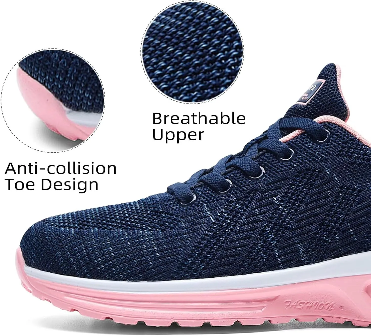 Wide Width Womens Sneakers Air Cushion Running Shoes Walking Tennis Shoes for Women
