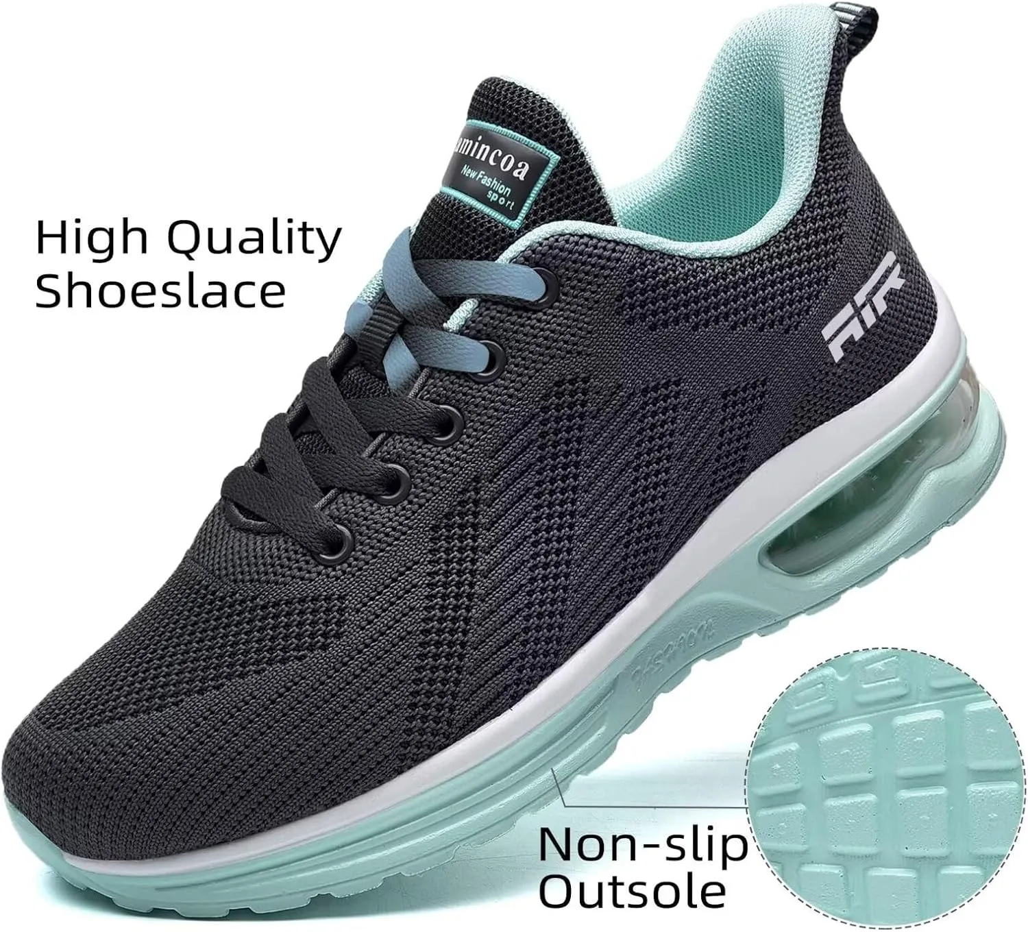 Wide Width Womens Sneakers Air Cushion Running Shoes Walking Tennis Shoes for Women
