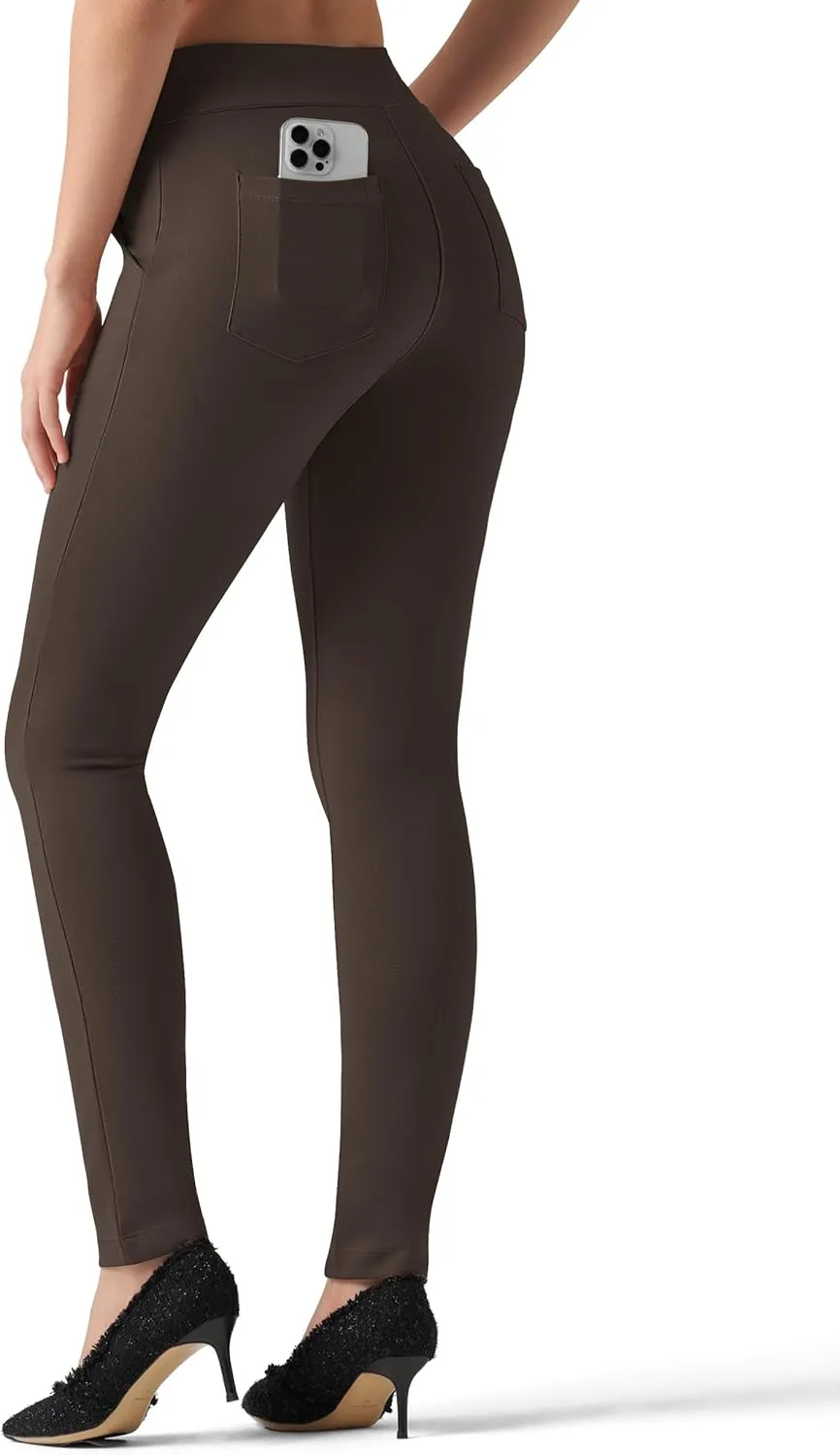 Willit Women's Yoga Dress Pants Skinny Work Slacks Leggings Stretch Office Pants High Waisted Business Casual Pants 27"/28"