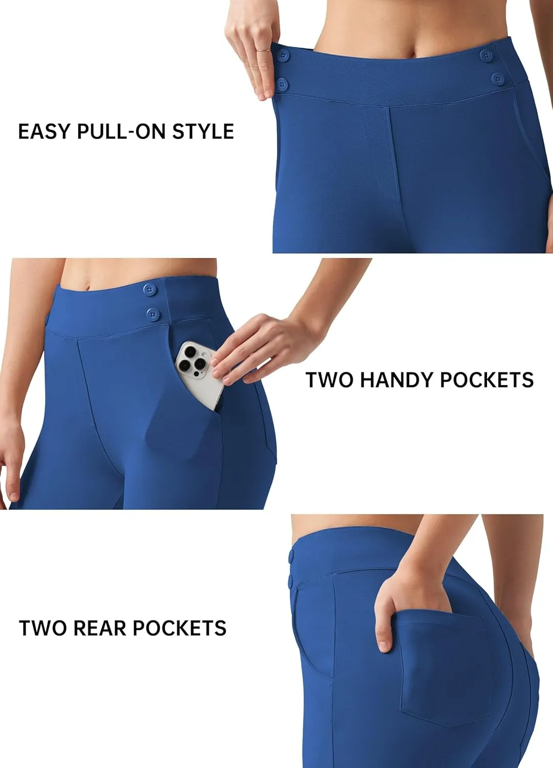 Willit Women's Yoga Dress Pants Skinny Work Slacks Leggings Stretch Office Pants High Waisted Business Casual Pants 27"/28"