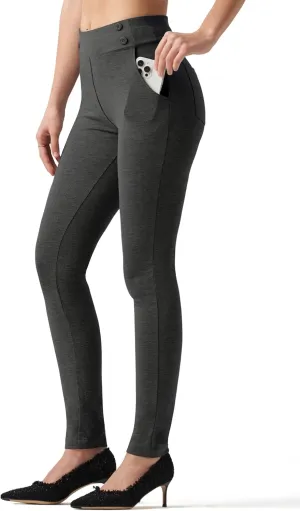 Willit Women's Yoga Dress Pants Skinny Work Slacks Leggings Stretch Office Pants High Waisted Business Casual Pants 27"/28"