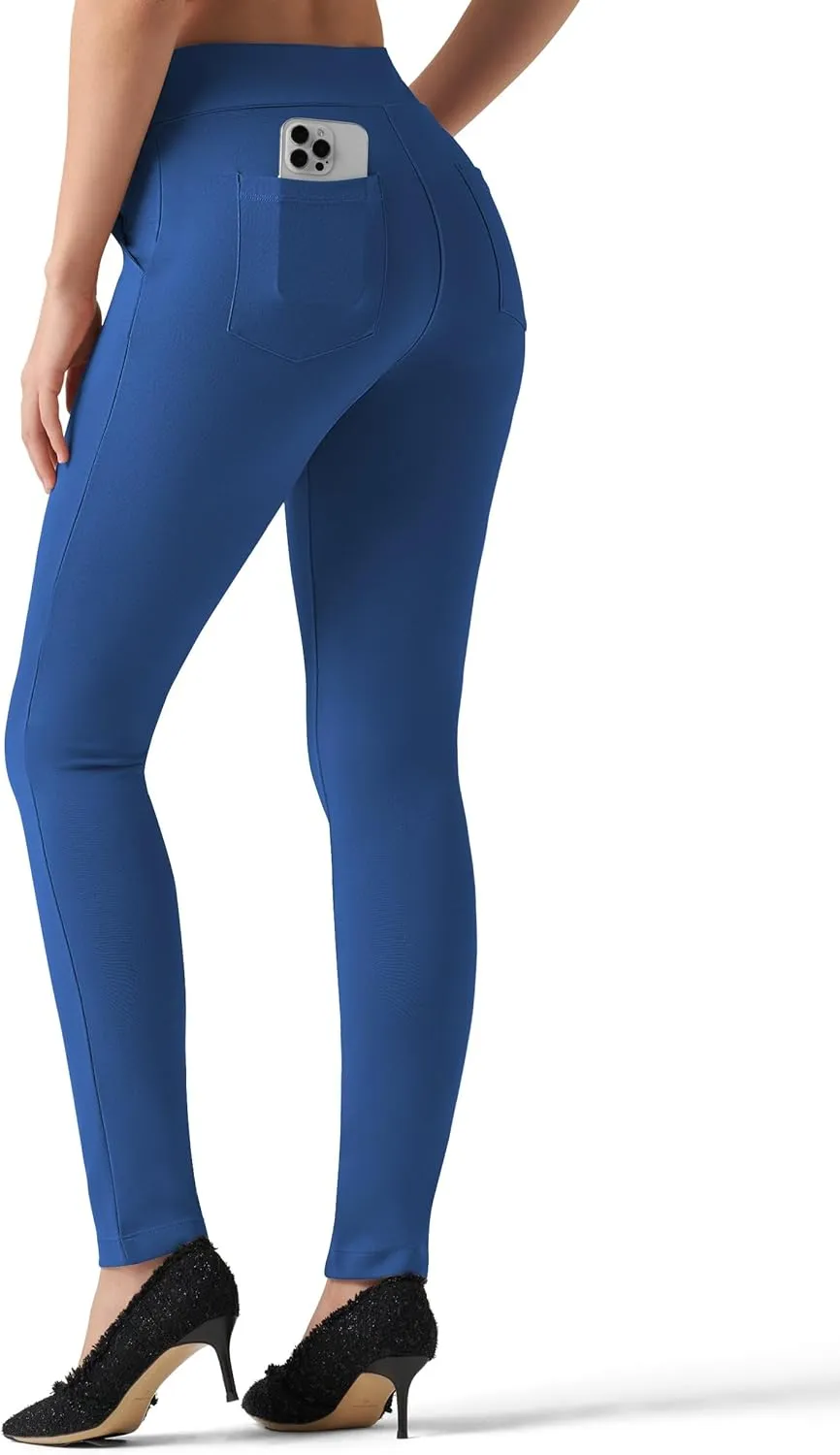 Willit Women's Yoga Dress Pants Skinny Work Slacks Leggings Stretch Office Pants High Waisted Business Casual Pants 27"/28"