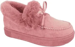 Winter Boots For Women 2024 Slip On Warm Snow Ankle Booties Fashion Fur Lined Outdoor Comfortable Loafers Shoes