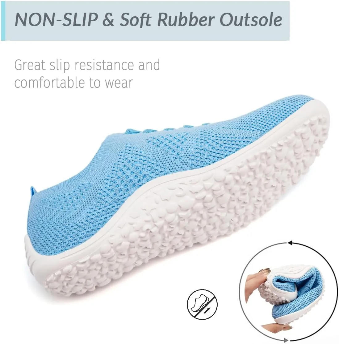 Women Barefoot Shoes Slip on Canvas Walking Sports Zero Drop Sole Casual Sneakers Comfortable Breathable Minimalist Soft Beach Outdoor Shoes