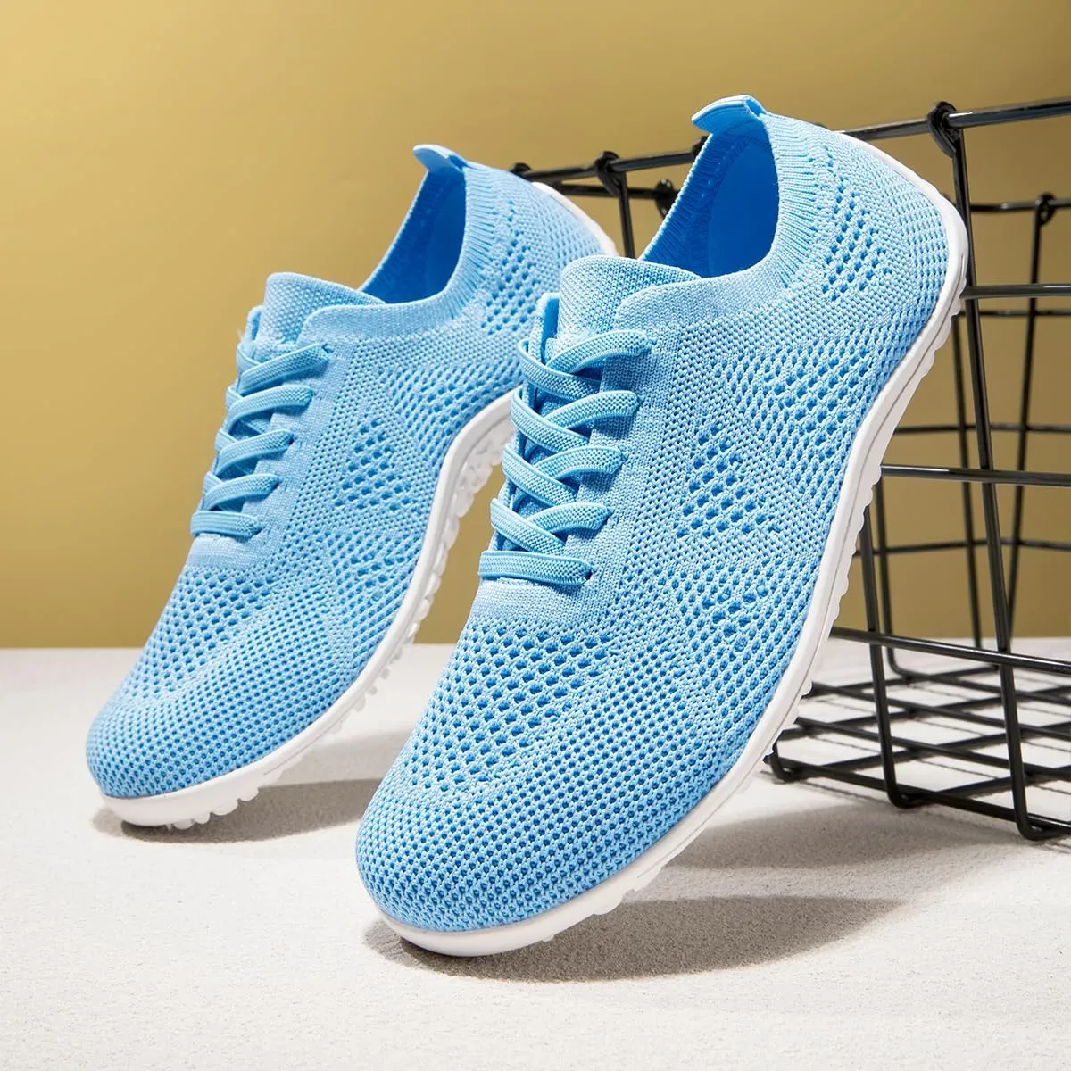 Women Barefoot Shoes Slip on Canvas Walking Sports Zero Drop Sole Casual Sneakers Comfortable Breathable Minimalist Soft Beach Outdoor Shoes