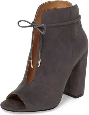 Women Chic Open Peep Toe Strappy Ankle Boots Chunky High Heel Lace up Stylish Party Prom Summer Sandal Booties Size 4-16 US