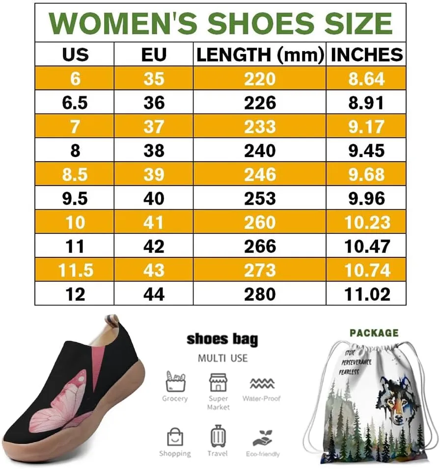 Women's Art Painted Casual Loafers Slip On Walking Shoes Comfortable Lightweight Ladies Travel Sneaker