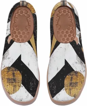 Women's Art Painted Travel Shoes Slip On Casual Knit Loafers Lightweight Comfort Fashion Sneaker Flowers