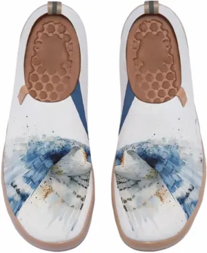 Women's Art Painted Travel Shoes Slip-On Fashion Sneaker Knit Mesh Walking Casual Loafers