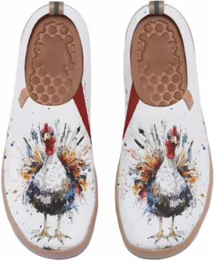Women's Art Painted Travel Shoes Slip-On Fashion Sneaker Knit Mesh Walking Casual Loafers