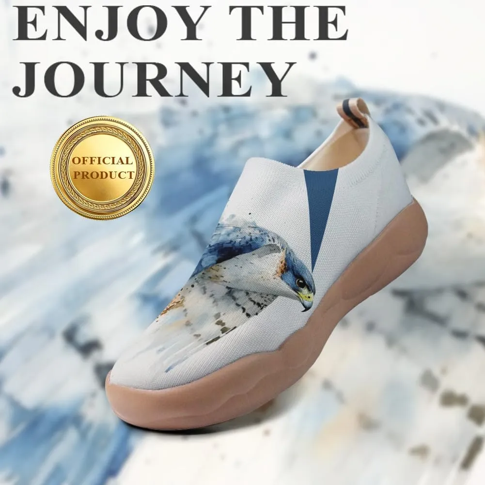 Women's Art Painted Travel Shoes Slip-On Fashion Sneaker Knit Mesh Walking Casual Loafers