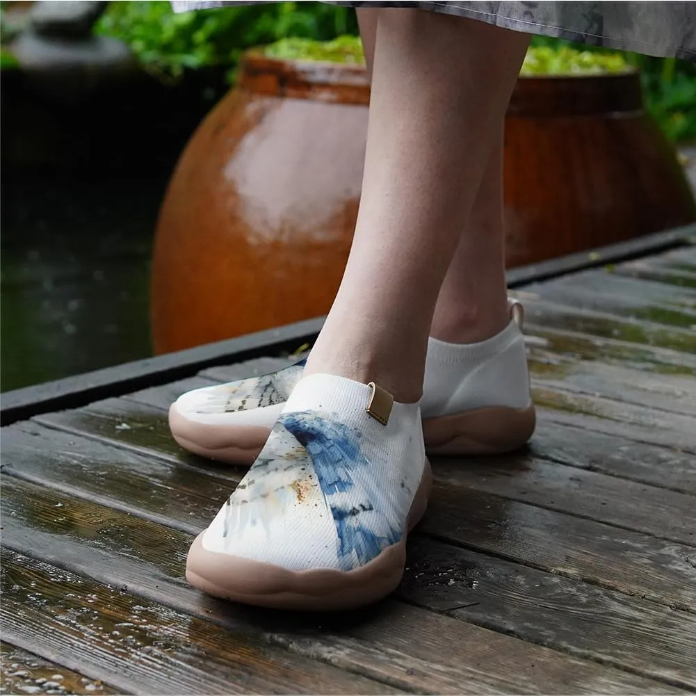 Women's Art Painted Travel Shoes Slip-On Fashion Sneaker Knit Mesh Walking Casual Loafers