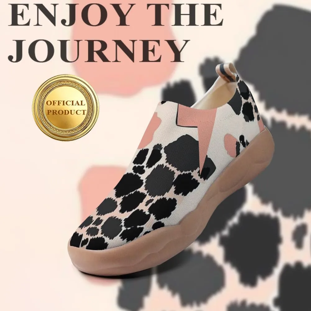 Women's Art Travel Shoes Slip On Knit Comfort Loafers Lightweight Fashion Sneaker
