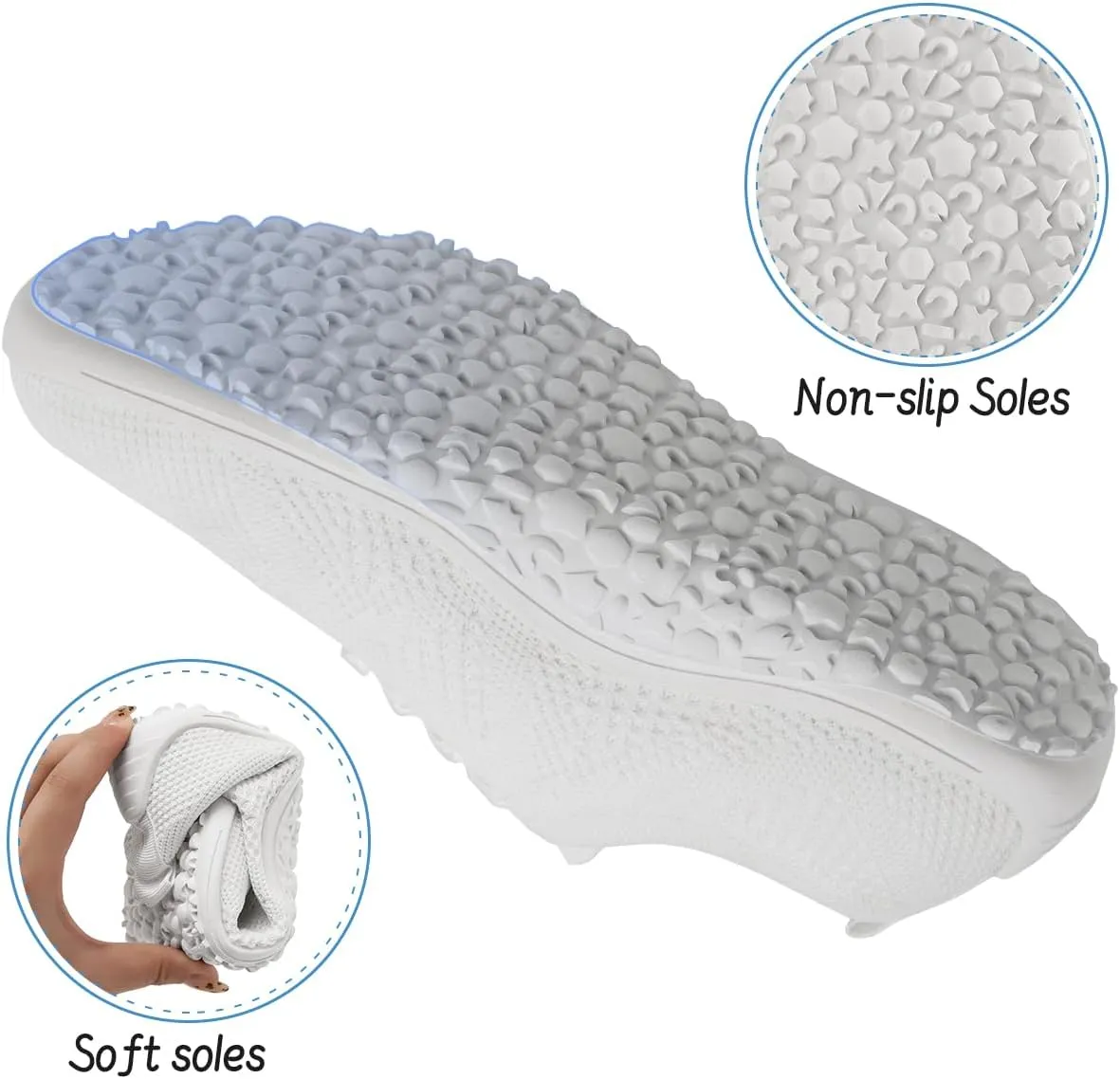 Women's Barefoot Shoes Walking Sports Zero Drop Sole Running Casual Sneakers Slip On Breathable Soft Fashion House Shoes White