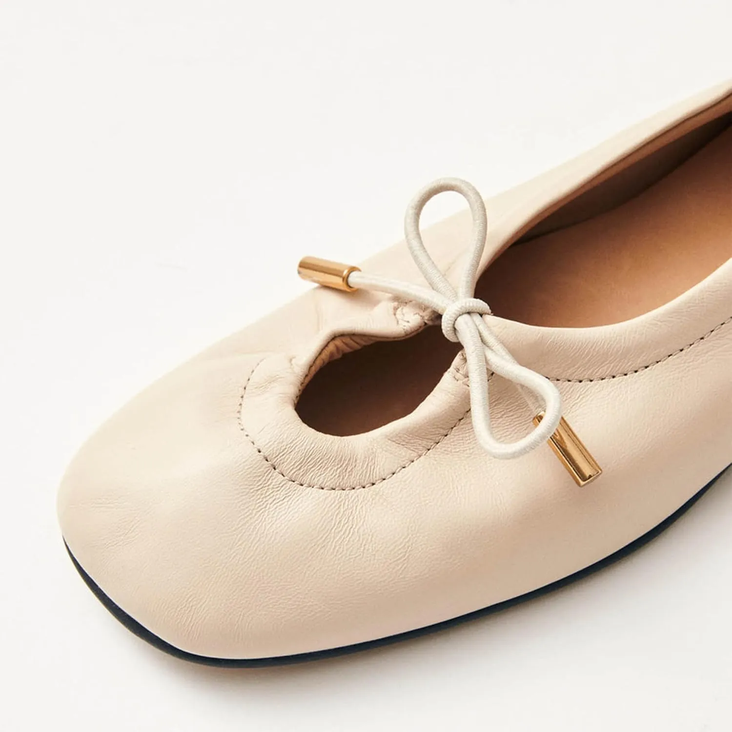 Womens Bow Ballet Flats Cute Square Toe Lace Up Bow Mary Jane Flats Slip On Casual Mary Ballerina Shoes