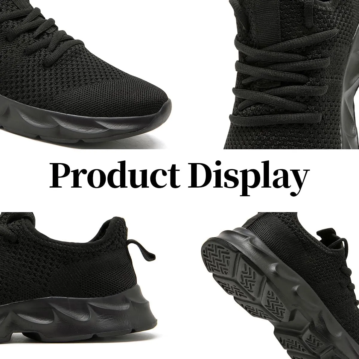 Women's Breathable Casual Athletic Sneakers, Lightweight Comfortable Slip On Gym Walking Tennis Fashion Sports Shoes