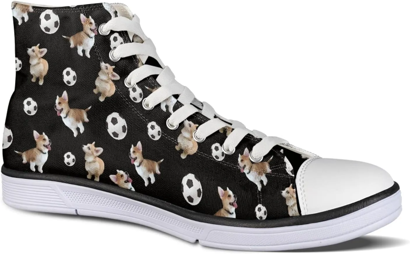 Womens Canvas Shoes High Top Sneakers for Women Classic Lace Up Walking Shoes Personalized Girls Walking Shoes