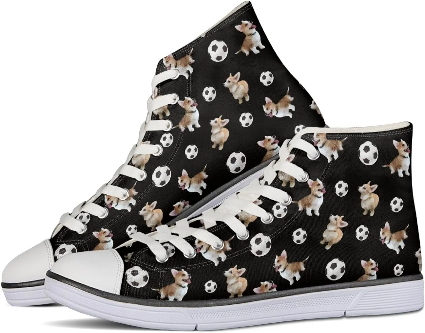 Womens Canvas Shoes High Top Sneakers for Women Classic Lace Up Walking Shoes Personalized Girls Walking Shoes