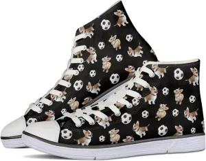Womens Canvas Shoes High Top Sneakers for Women Classic Lace Up Walking Shoes Personalized Girls Walking Shoes