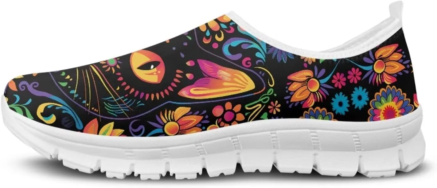 Women's Cat Business Loafers Casual Low Top Barefoot Flats Shoes Leisure Sneakers for Birthday