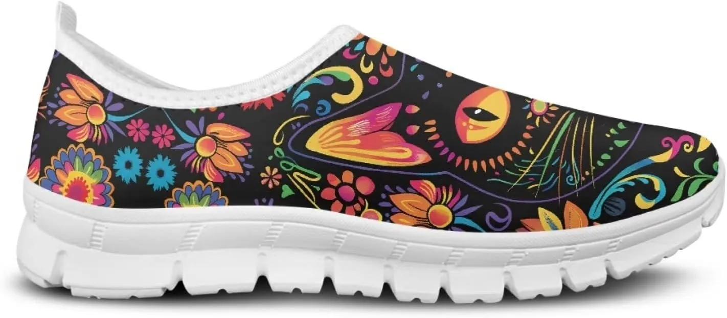 Women's Cat Business Loafers Casual Low Top Barefoot Flats Shoes Leisure Sneakers for Birthday