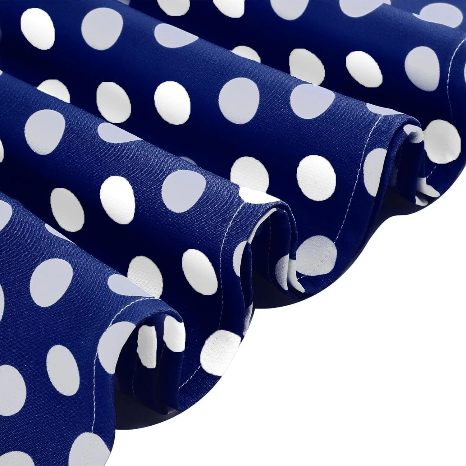 Women's Elegant Dresses Vintage Polka Dot Printed A-Line Dress Short Sleeve Lapel Maxi Skirts Court Business Gowns