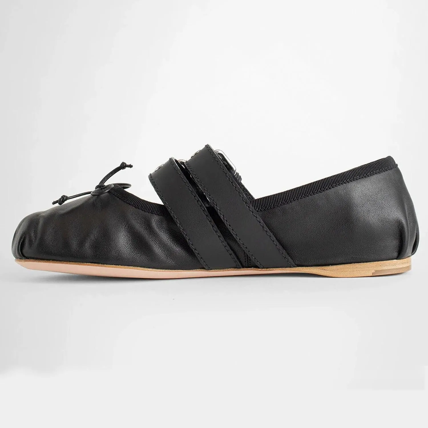 Women's Flats Black Ballet Flats for Women Bowknot Round Toe Comfort Lightweight Foldable Flats with Buckle Strap Slip On Dress Shoes Lace Up Closed Toe Sandals Women
